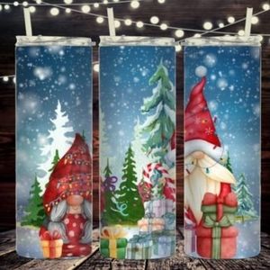 Merry Christmas Gnome 20oz Tumbler